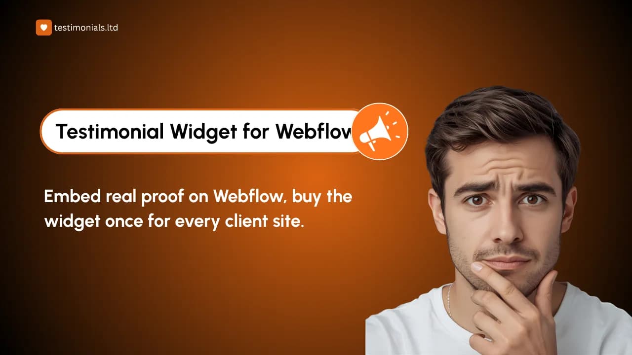 Testimonial Widget for Webflow